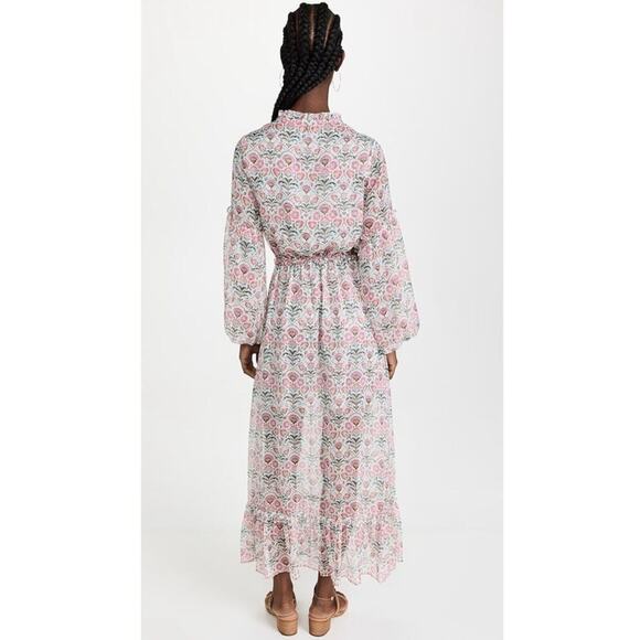 Misa Los Angeles Amata Dress In Somerset Floral Chiffon Bohemian Maxi XS NWT - Picture 3 of 16